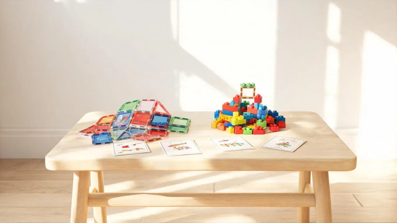 Building blocks and STEM challenge cards
