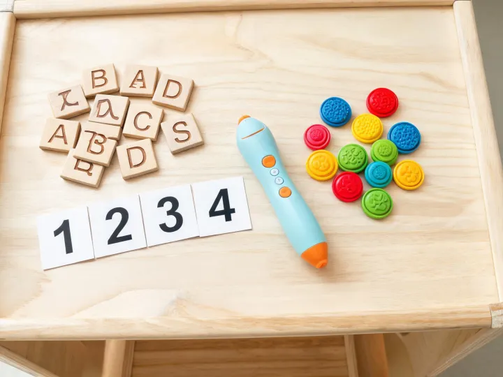 Educational STEM toy flat lay